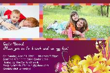 Family photo templates Easter Day Invitation 1